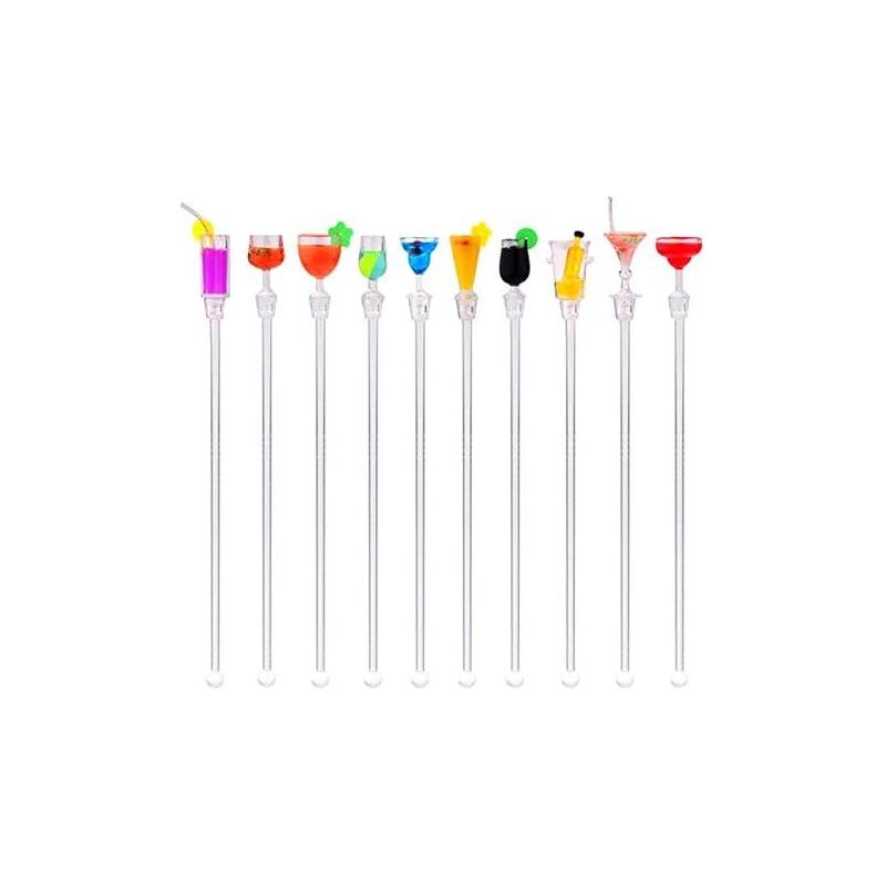 Cocktaillöffel Aus Acryl – 30 Cm – Für Die Hausbar Und Veranstaltungen – 10er-packung