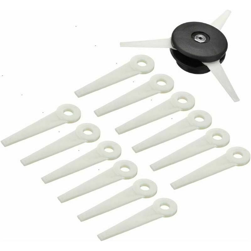Schneidkopf Für Freischneider – 12 Ersatzklingen – Kompatibel Mit Stihl Fs38, Fs40, Fs45, Fs46, Fs50 – Durchmesser 10,5 Cm
