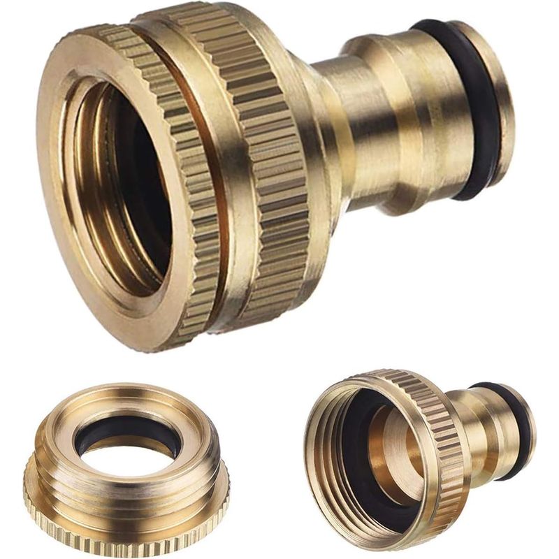 Gartenhahnanschluss – 1/2"- Und 3/4"-messing-innengewindeadapter – 2er-pack