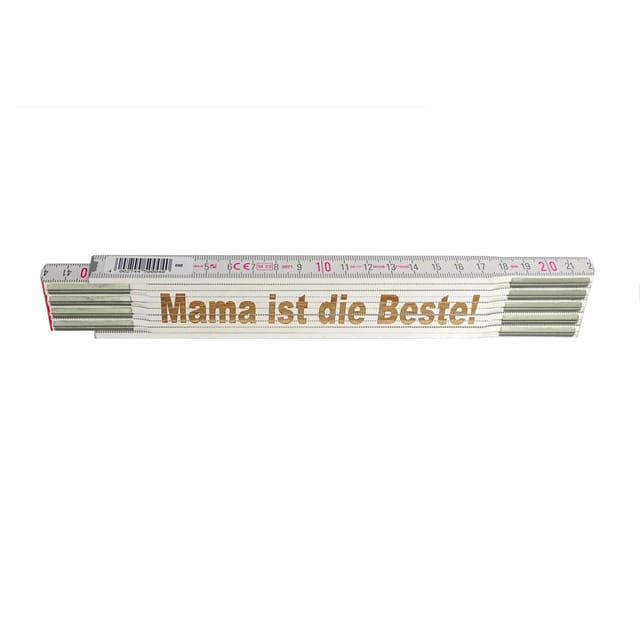 Stabila Zollstock mit Lasergravur Mamaist die Beste 2 m