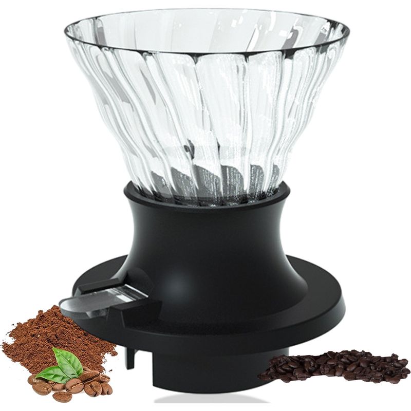 Glas-kaffeefilter – Langsamer Durchflussfilter Für Filterkaffee – Geeignet Für Zuhause, Café, Restaurant – 4 Tassen