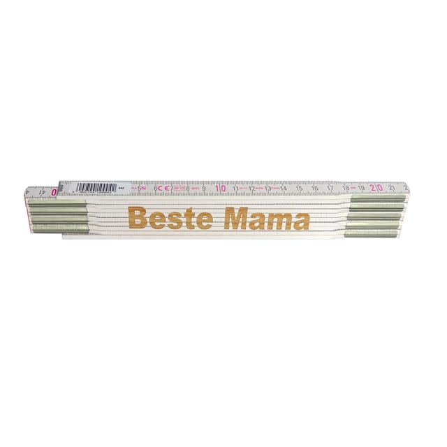 Stabila Zollstock mit Lasergravur Beste Mama 2 m