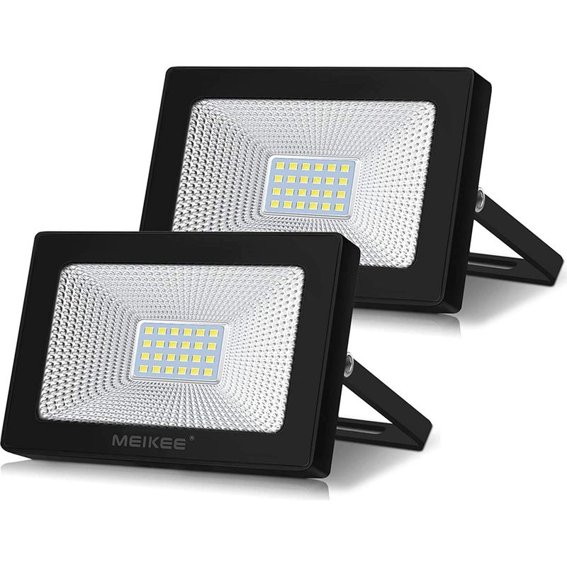 Led-flutlicht Für Den Außenbereich – 20 W – 1700 Lm – 6500 K – 120° Abstrahlwinkel – Ip66 Wasserdicht – Für Garten, Hof, Garage, Terrasse – 2er-pack