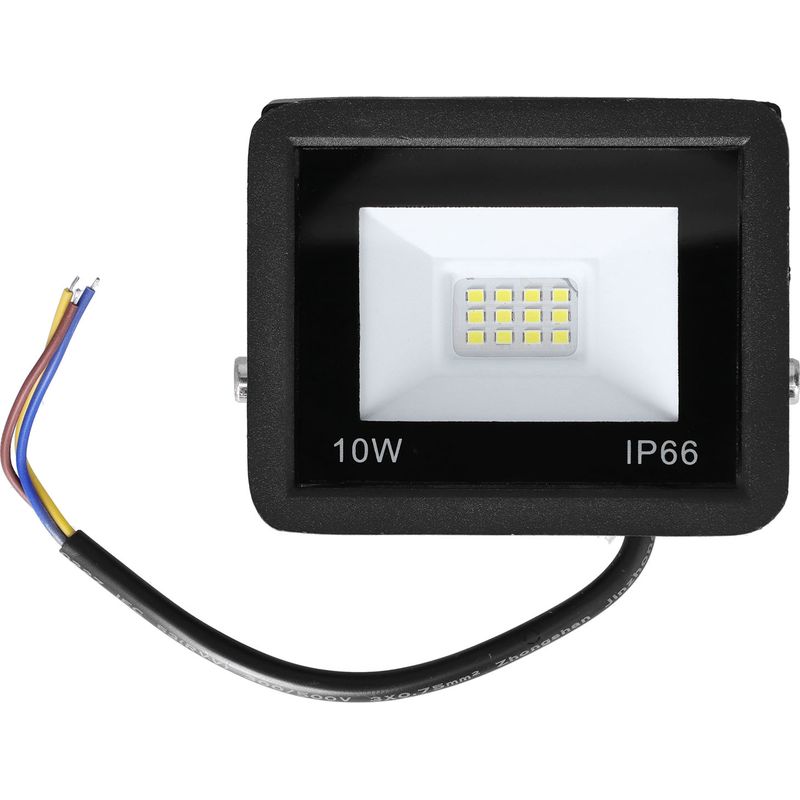 Led-flutlicht – 10 W – 220 V – 1080 Lm – 6500 K – Ip66 – Aluminiumguss – Gehärtetes Glas – Für Den Außenbereich – Einheit