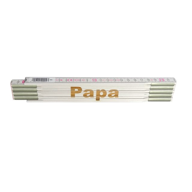 Stabila Zollstock mit Lasergravur Papa 2 m