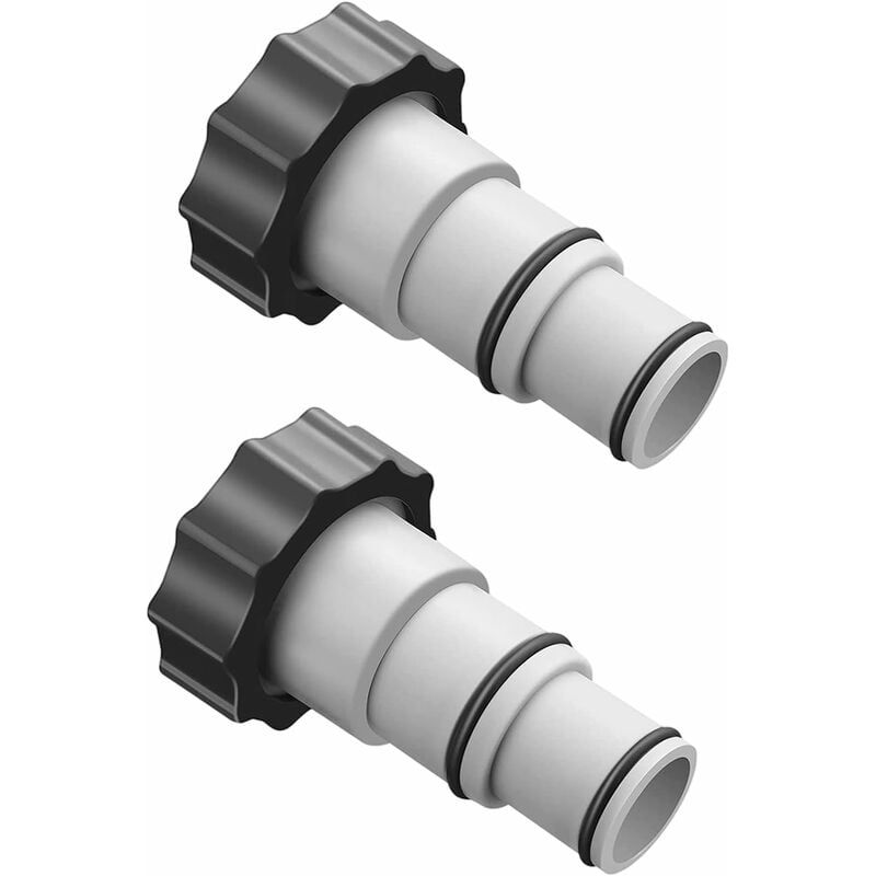 Poolschlauchverbinder – 38 Mm Und 32 Mm – Innengewinde – Kompatibel Mit Sandfiltern Und Poolpumpen – 2er-pack