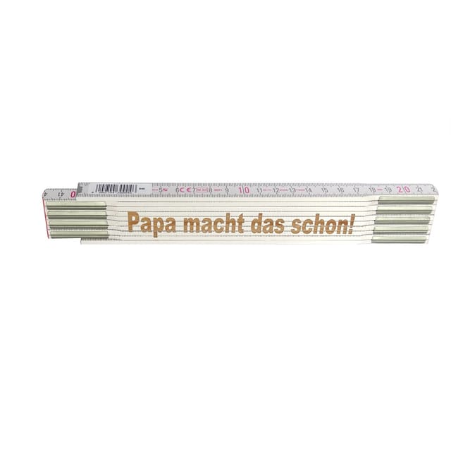 Stabila Zollstock mit Lasergravur Papa macht das schon 2 m