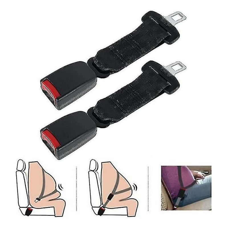 Sicherheitsgurtverlängerung – 23 Cm – Universal Für Autos – 2 Stück