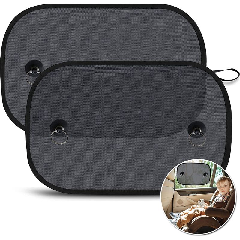Auto-sonnenschutz - Für Seitenfenster - 50 X 30 Cm - Uv-schutz - Saugnapfbefestigung - 2 Stück