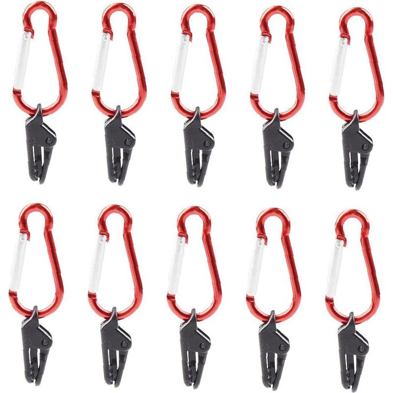 Sonnensegelclip – Windfester Clip Mit Karabiner – Für Markisen, Zelte, Wohnwagen, Überdachungen – 10er-pack