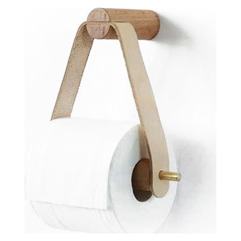 Toilettenpapierhalter – Gehäuse Aus Naturholz, 18 X 20 Cm – Wandmontage – Fallschutz – 1 Stück