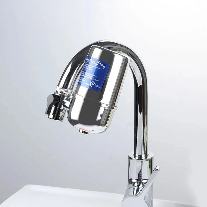 Trinkwasserfilter – Für Küchenarmaturen – Druck 0,1 Bis 1,2 Mpa – Durchflussrate 6 L/min – Abmessungen 6 X 12,5 X 10,6 Cm – 1 Stück