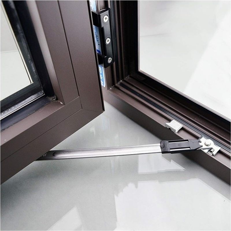Tür- Und Fensterstopper – Schraubenlos – Aluminiumlegierung Und Edelstahl – Winkelverstellung – 1 Stück