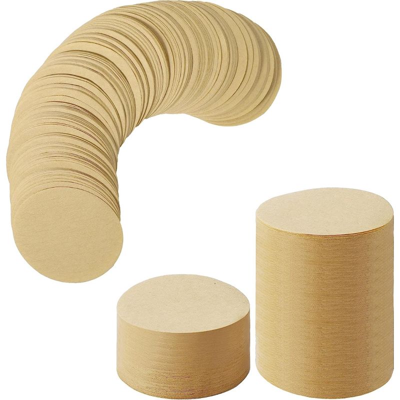 Runde Kaffeefilter – Ungebleichtes Papier – Kompatibel Mit Kaffeemaschinen – Durchmesser 56, 60, 64, 68 Mm – 500 Stück