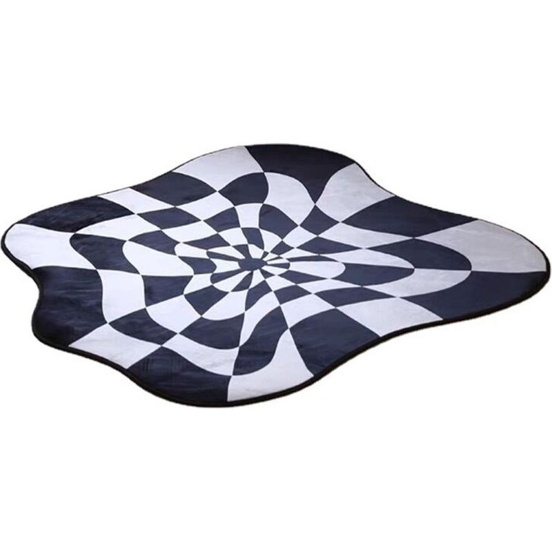 Unregelmäßiger Geometrischer Teppich – Kristall-samt – 60 X 60 Cm – Für Schlafzimmer, Wohnzimmer Oder Balkon