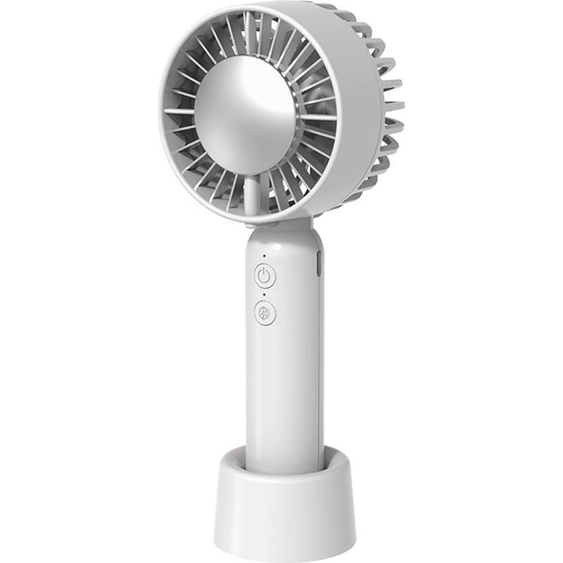 Wiederaufladbarer Usb-ventilator – Zweimotoren-ventilator – Für Büro Und Outdoor-aktivitäten – 2000 Mah – 3 Geschwindigkeitsstufen – 1 Stück