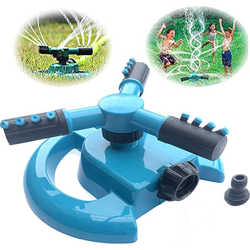 360° Drehbarer Rasensprenger – Rasen- Und Gartensprenger – Passend Für Standard-gartenschläuche – Sprengerdurchmesser 7,3 Bis 14,9 M – 1 Stück