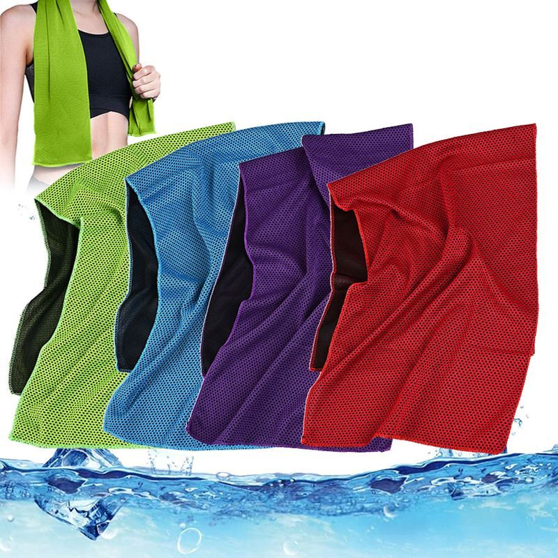 Kühlhandtuch – 30 X 100 Cm – Mikrofaser – Für Outdoor- Und Indoor-sportaktivitäten – 4er-pack