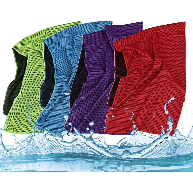 Kühlhandtuch – 30 X 80 Cm – Mikrofaser – Für Fitness, Yoga, Wandern, Camping, Golf – 4er-set Mit Wasserdichter Tasche