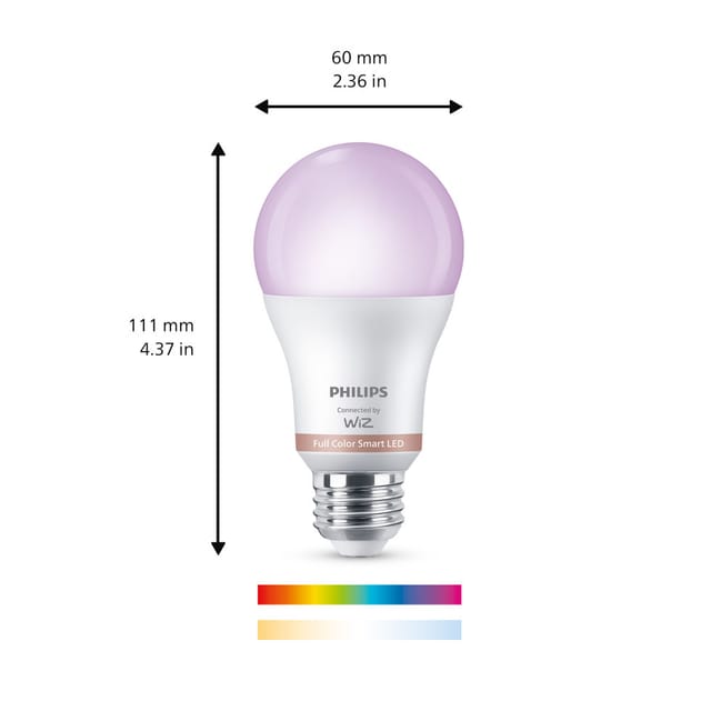 Philips WIZ Leuchtmittel E27 Glühlampenform 806,m 8,5 W