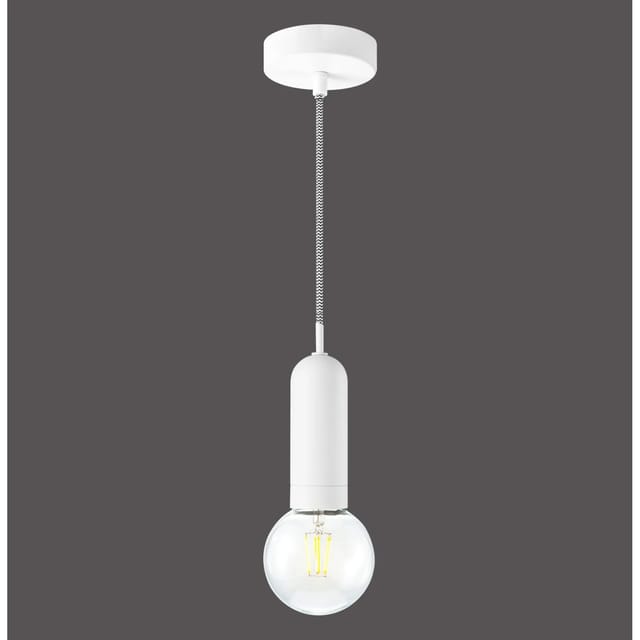 Just Light. Pendelleuchte Turn me 1-flammig Weiß