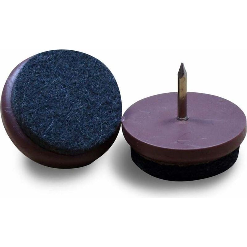 Filzgleiter – Durchmesser 17 Mm – Höhe 4,5 Mm – Für Stuhl- Und Möbelbeine – 24er-packung