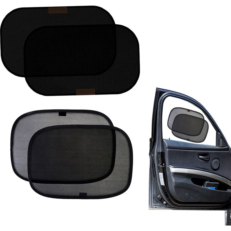 Sonnenschutz – 4-teilig – Für Auto-, Van-, Suv- Und Flugzeugfenster – Lichtdurchlässig Und Faltbar – Uv-schutz – Für Babys, Fahrer Und Piloten