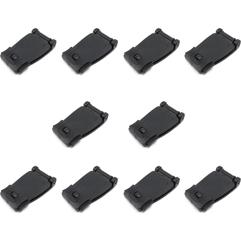 Molle-clip – Befestigungsclip Für Gurtbänder Bis 30 Mm Breite – Molle-kompatibles Zubehör – 10er-packung