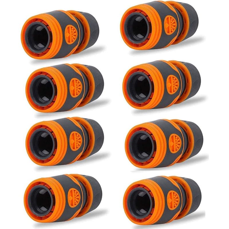 Schnellkupplungs-schlauchverbinder – 12 Mm – Aus Robustem Kunststoff – Für Garten- Und Landwirtschaftsbewässerungssysteme – 8er-pack