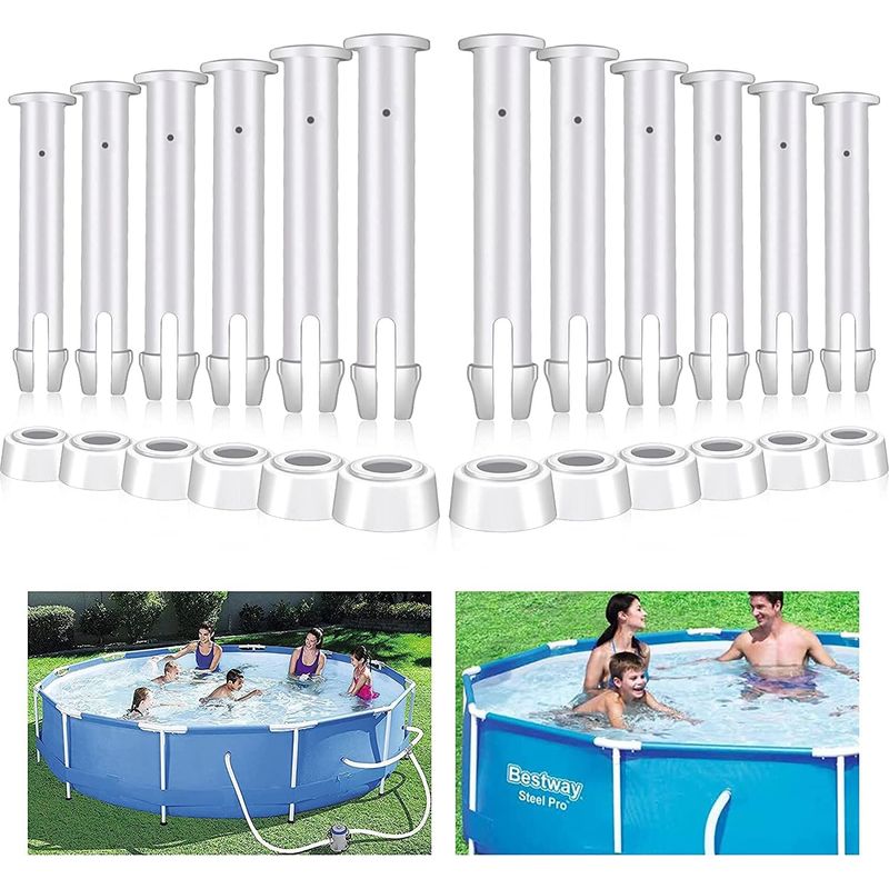 Befestigungsstifte - Für Metallrahmenpools - Länge 5,6 Cm - Abs-material - Packung Mit 12 Stück