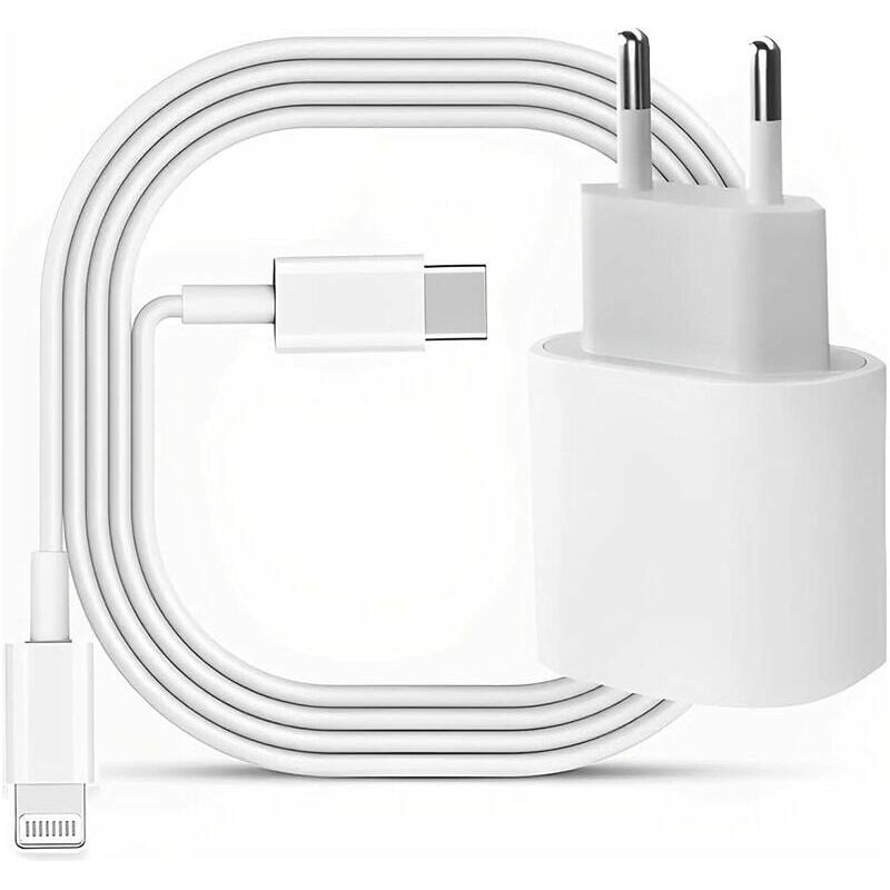 Usb-c-ladegerät – 20 W – Für Iphone Und Ipad – Kabel C Zu Lightning 2 M – Mfi-zertifiziert