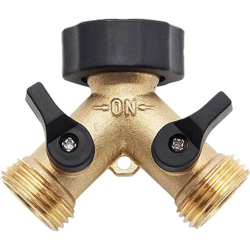 Doppel-y-verbinder – Adapter Für Doppelwaschbeckenarmaturen – Für Waschmaschine Und Tropfbewässerung – 1 Stück