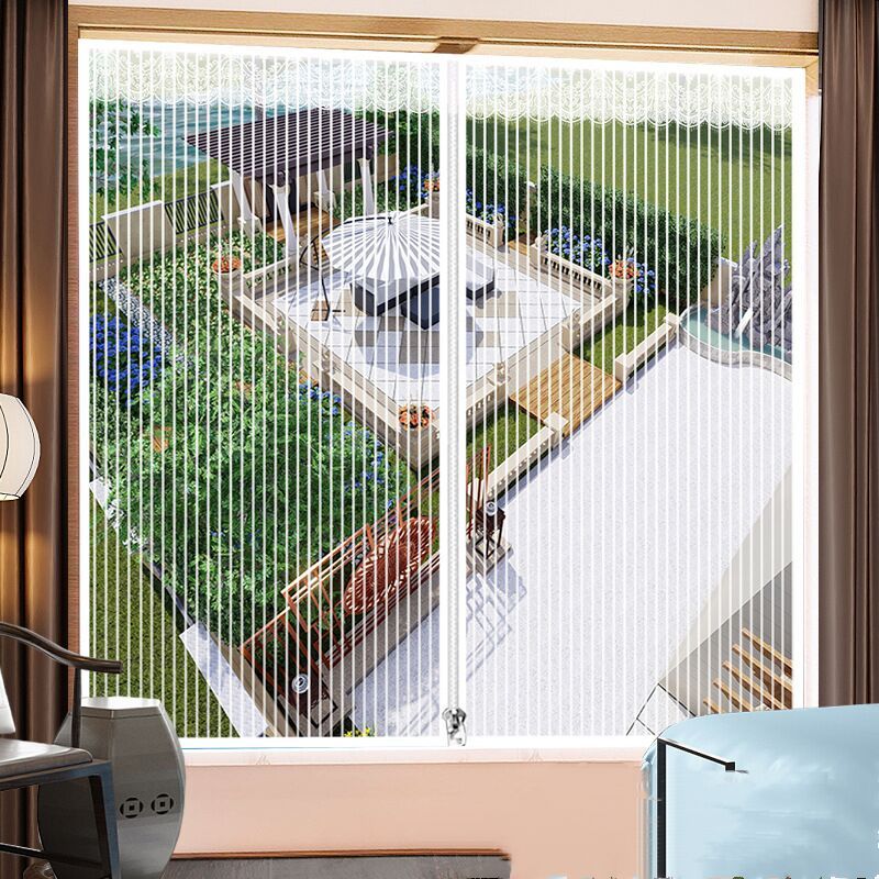 Magnetisches Moskitonetz – 120 X 120 Cm – Für Fenster – Automatischer Verschluss Mit Magnetstreifen – Feinmaschiges Polyestergewebe – 1 Stück