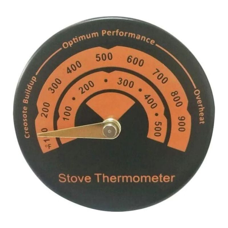 Kaminthermometer – Magnetthermometer Für Holzöfen – Für Einteilige Schornsteinrohre – 800 °f – 1 Stück