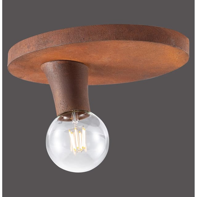 Just Light. Deckenleuchte Turn me Rost 1-flammig