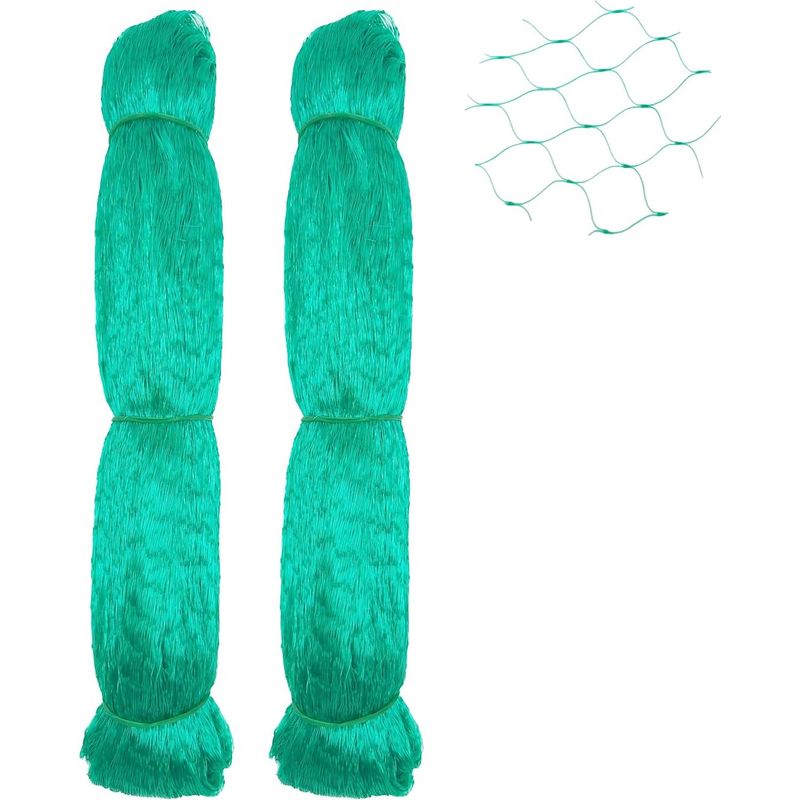 Vogelschutznetz – 2 Stück 10 M X 4 M – 15 Mm Maschenweite – Polyethylen – Für Obstbäume, Gärten, Gemüsebeete Und Den Außenbereich