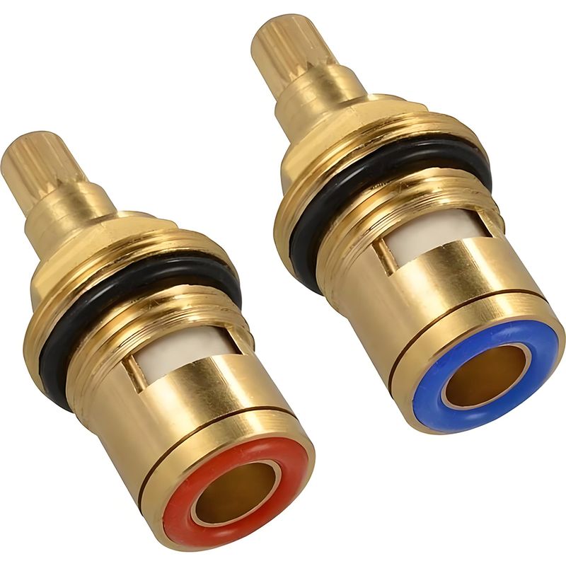 Keramik-kartusche Für Armaturen – 20 Zähne – Außendurchmesser 7,5 Mm, Innendurchmesser 4 Mm, Länge 51 Mm – Für Küchen- Und Badarmaturen – 2er-pack