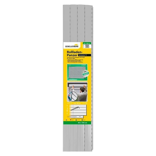 Schellenberg Rolladenpanzer-Set Mini 80 cm x 100 cm Grau