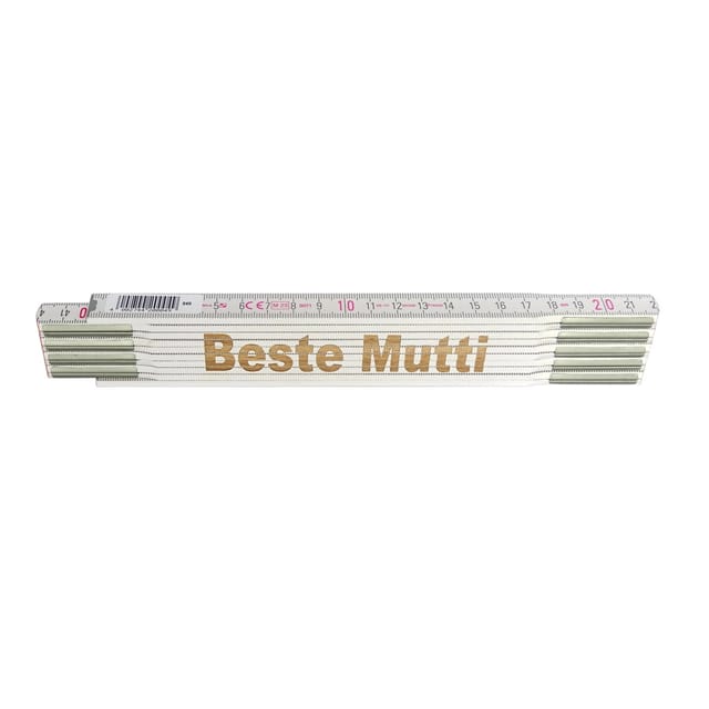 Stabila Zollstock mit Lasergravur Beste Mutti 2 m