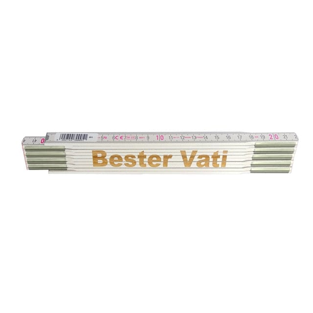 Stabila Zollstock mit Lasergravur Bester Vati 2 m