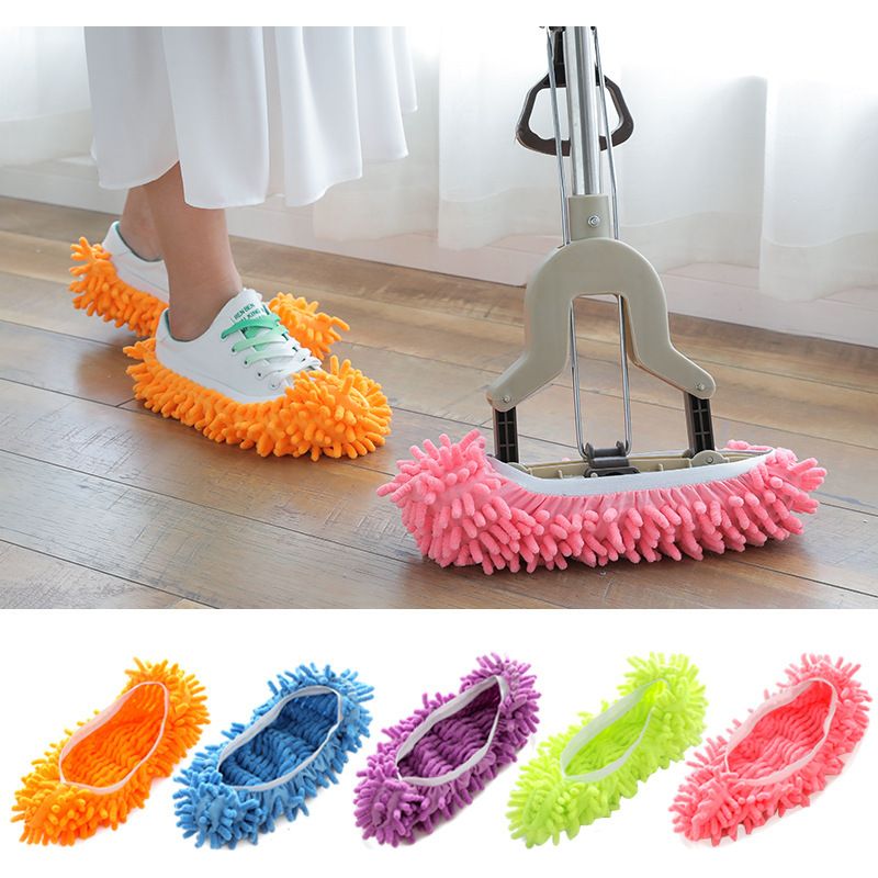 Reinigungssocken – Weiche Mikrofaser-chenille – Für Die Reinigung Von Böden, Fenstern, Badezimmern Und Küchen – Verstellbare Größe Von 22,5 Bis 26,5 Cm – 10er-packung