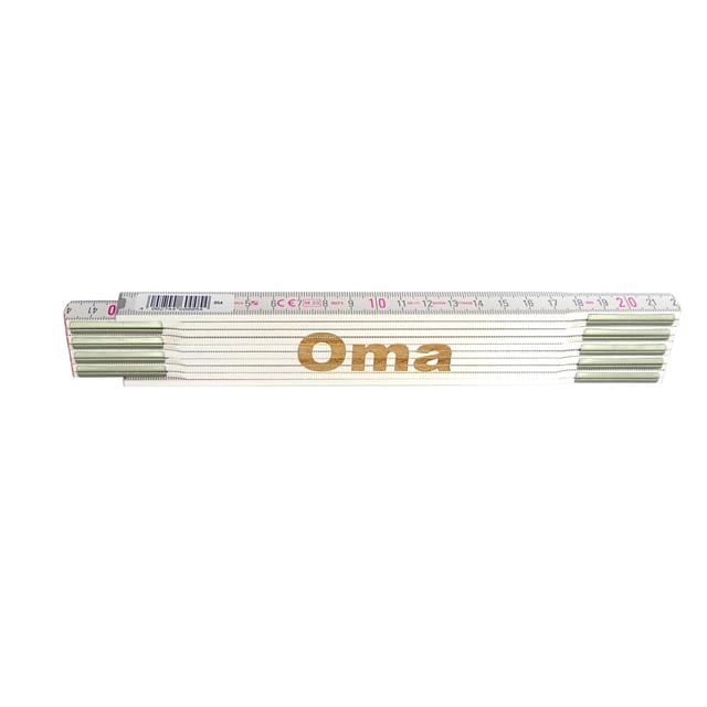 Stabila Zollstock mit Lasergravur Oma 2 m