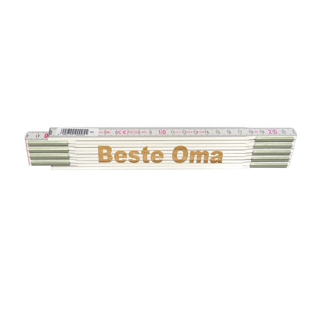 Stabila Zollstock mit Lasergravur Beste Oma 2 m