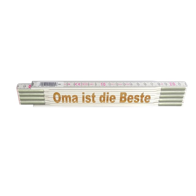 Stabila Zollstock mit Lasergravur Oma ist die Beste 2 m