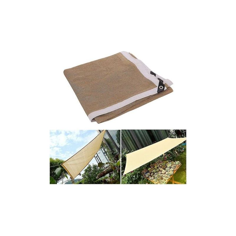 Rechteckiges Sonnensegel – Uv- Und Windbeständiges Material – Für Terrasse, Garten, Hof, Spielplatz – 100 X 200 Cm