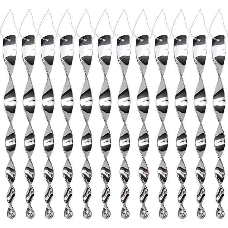Reflektierendes Vogelabwehrmittel – 30 Cm – Umweltfreundliches Spiralmetall – Für Garten, Terrasse Und Pool – 20er-packung