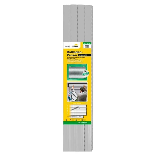 Schellenberg Rolladenpanzer-Set Mini 100 cm x 120 cm Grau