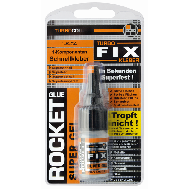 Boldt Schnellkleber Super Gel Rocket Turbocoll TurboFix 10 g