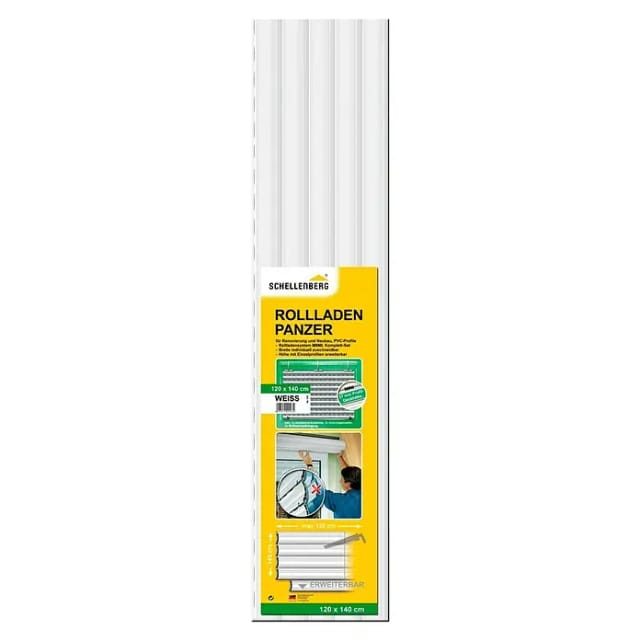 Schellenberg Rolladenpanzer-Set Mini 120 cm x 140 cm Weiß