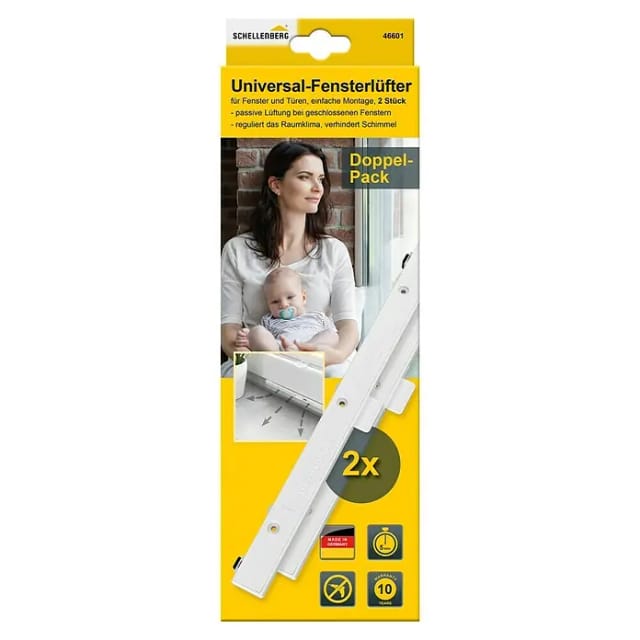 Schellenberg Universal-Fensterlüfter Starterset Weiß